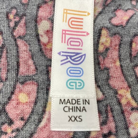 LuLaRoe Perfect T Size XXS Swing Shirt NWT New Black Red Flirty Tee Shirt - Picture 7 of 8